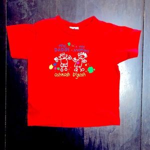 Vintage Oshkosh B’gosh Youth Graphic Tee “My Daddy My Mommy” 3T